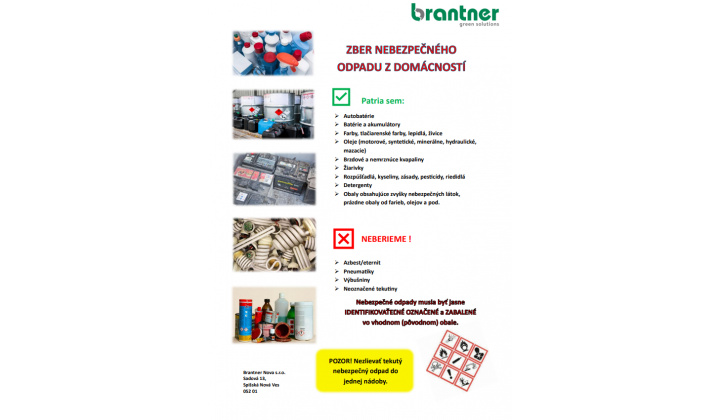 Fotka pre článok Zber nebezpečného odpadu z domácností