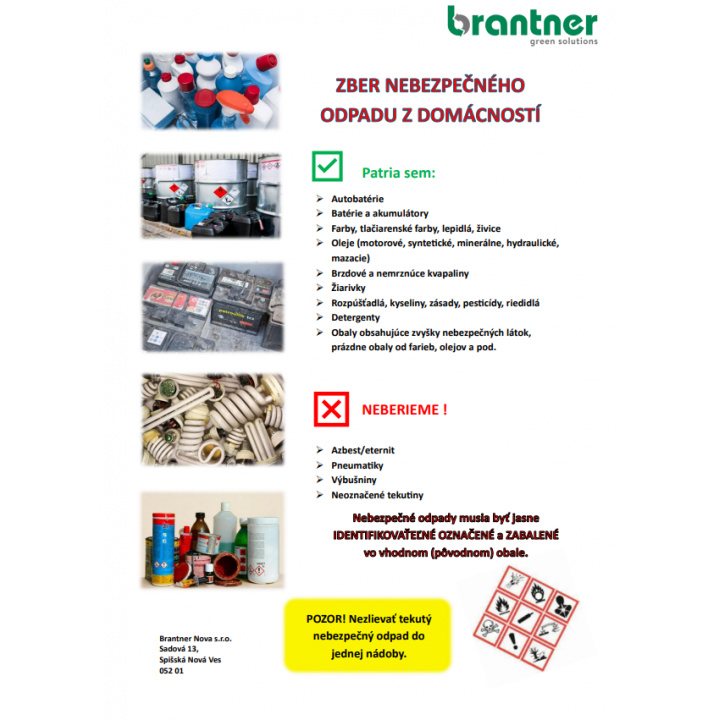 Menšia fotka pre článok Zber nebezpečného odpadu z domácností